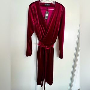 Eloquii Velvet Wrap Dress